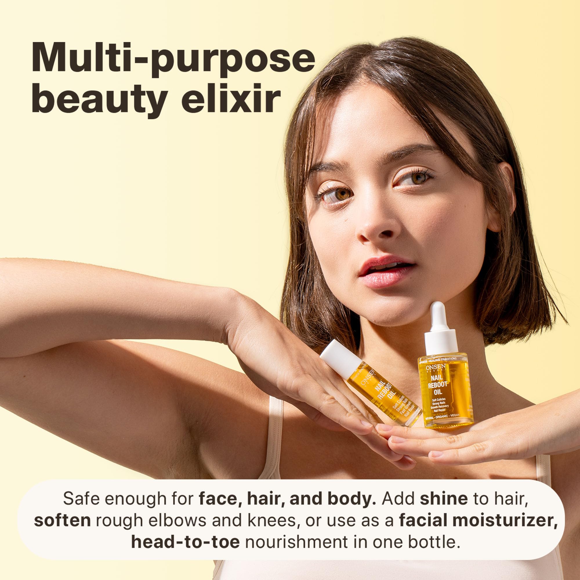Onsen Secret Nail & Cuticle Oil velvet finish enhancing hand hydration
