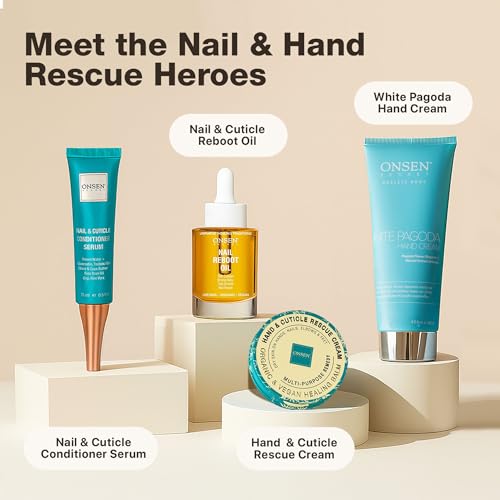 Onsen Secret nails before and after shows improved appearance and flexibility.