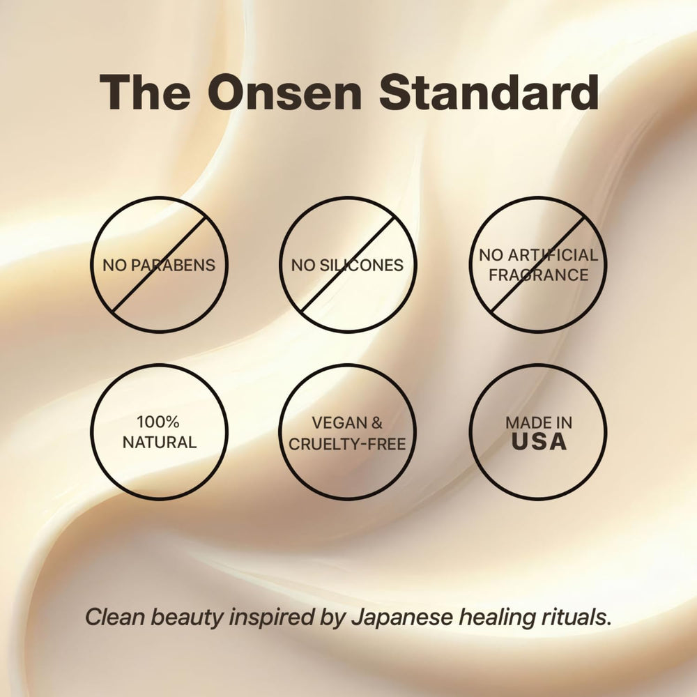 Onsen Secret onsen minerals water detail highlights mineral hydration