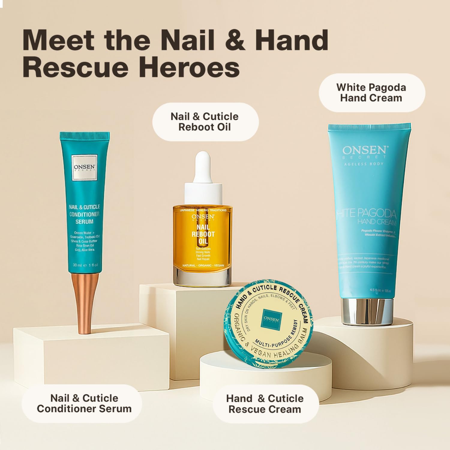 Onsen Secret travel-friendly nail care set for on-the-go use