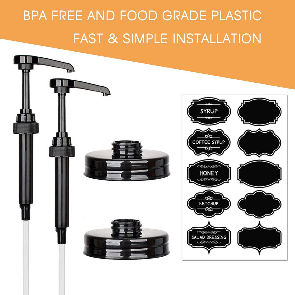 onsogi coffee syrup dispensers lids ideal for home coffee stations
