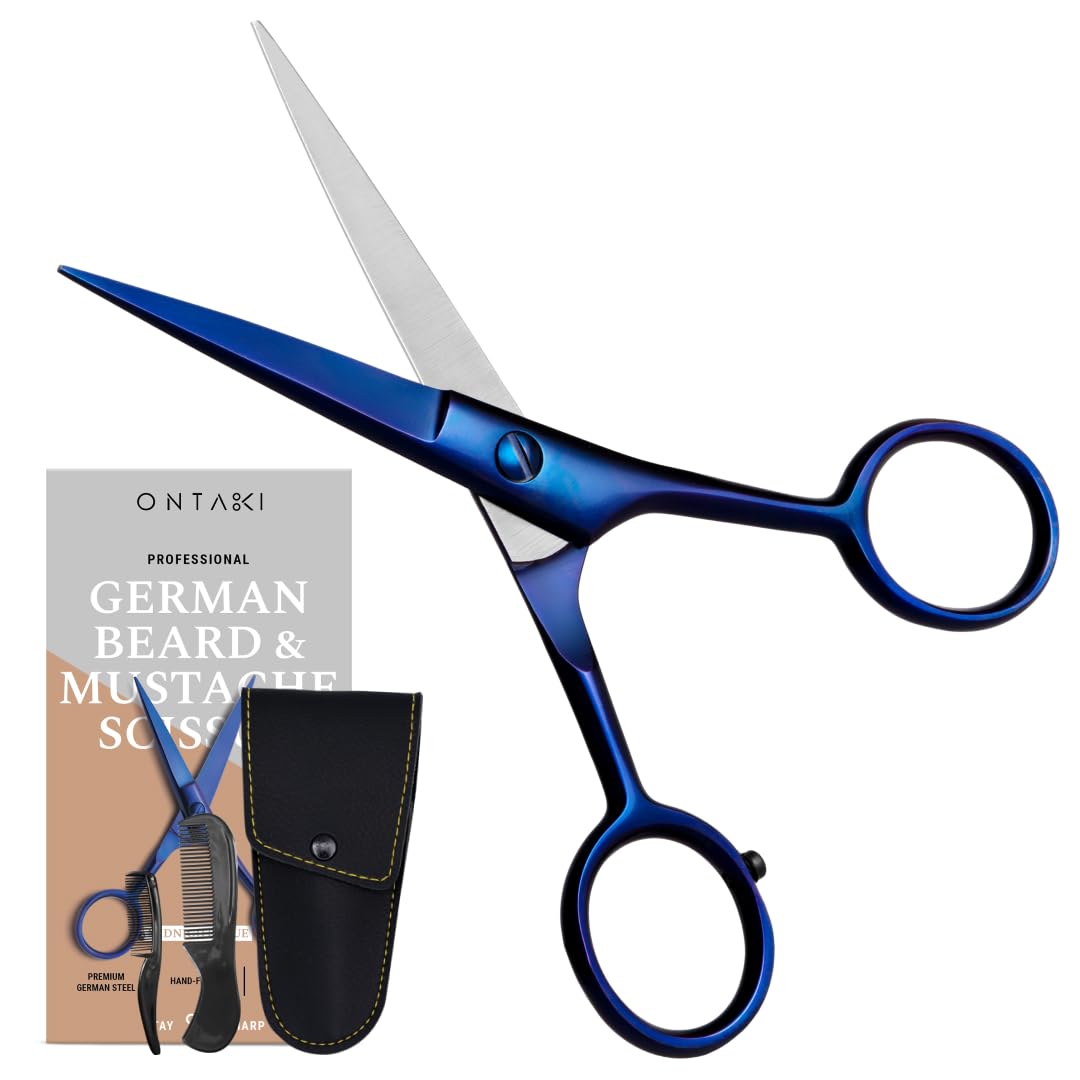 ONTAKI complete grooming kit showcased for at-home beard and mustache care.
