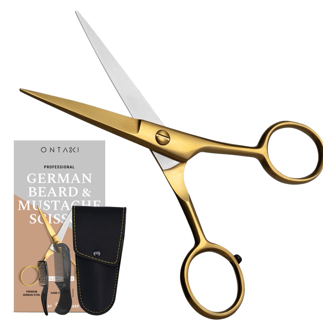 Ontaki brass grooming kit complete set on display for home or travel