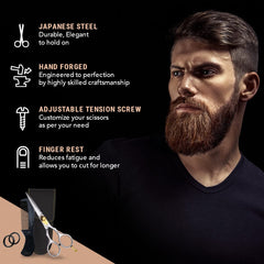 Ontaki convex blades with rounded tips enabling meticulous trimming with safety