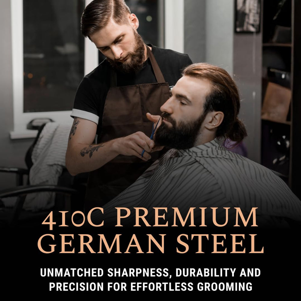 ONTAKI grooming kit mustache comb with beard comb for neat detailing.