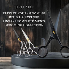 Ontaki mustache comb supports precise styling and even distribution of product.