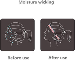 ONEYE sweatband moisture-wicking design keeps forehead dry during exercise