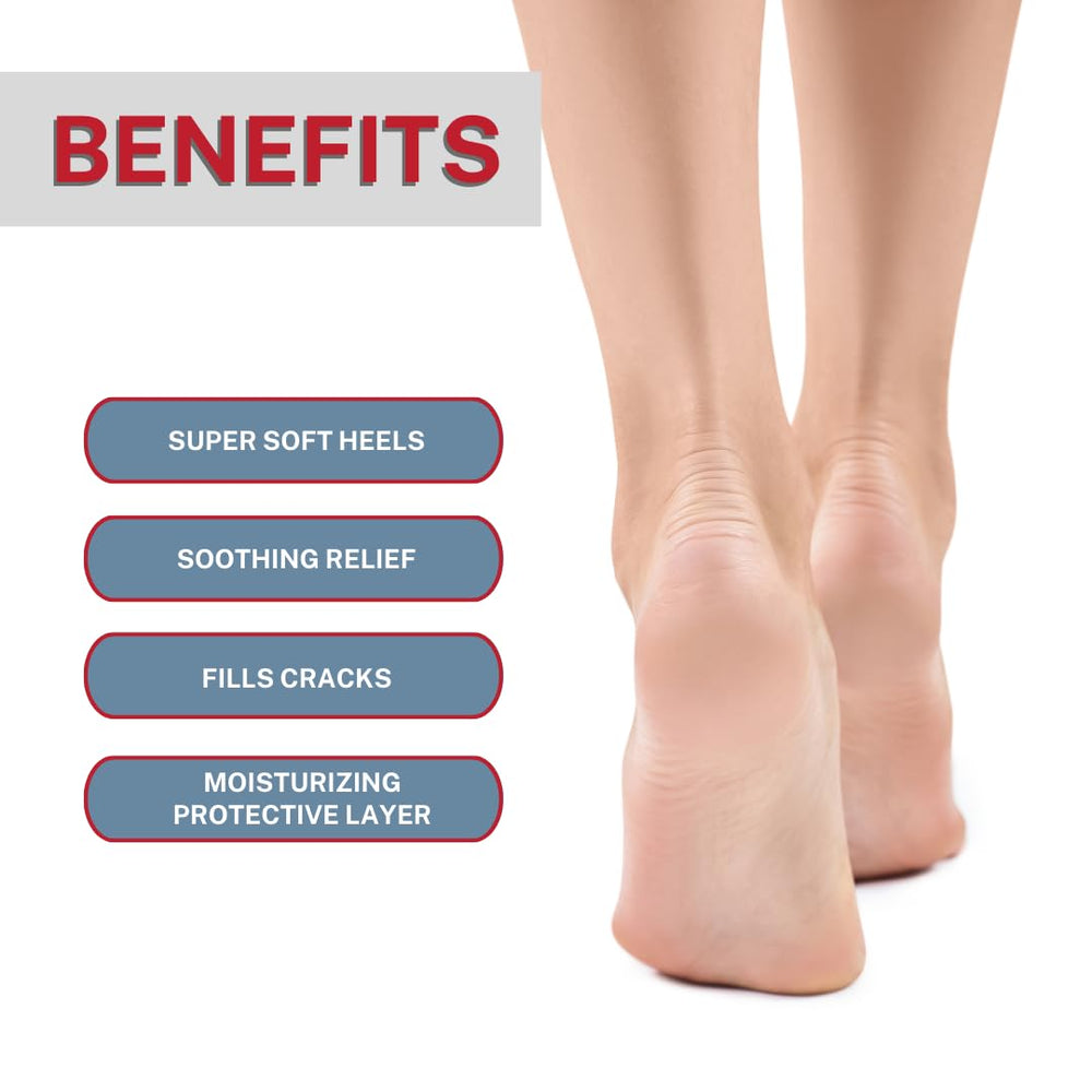Onyx Professional cracked heel balm stick coconut-scent image emphasizing soothing moisture.