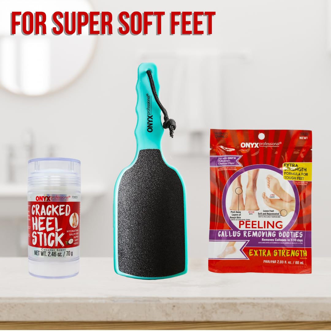 Onyx Professional cracked heel balm stick travel-friendly design ideal on-the-go.