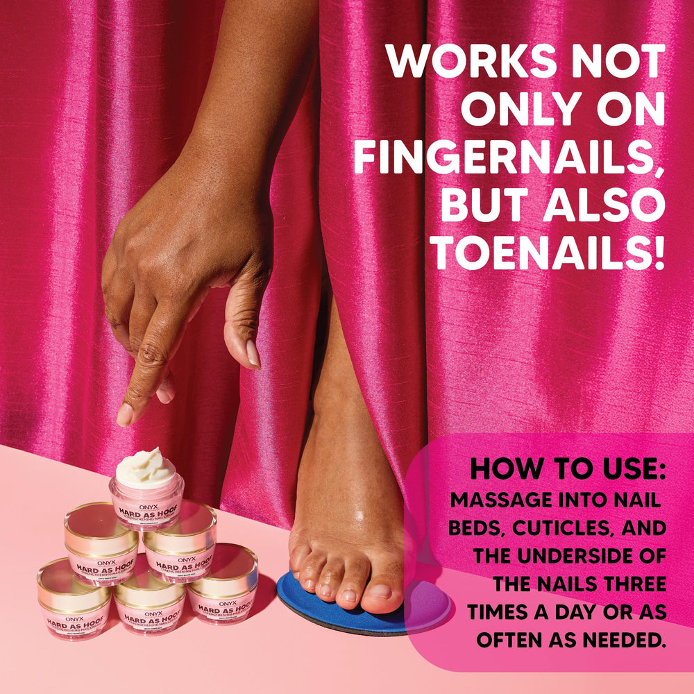 Onyx Professional Hard as Hoof cherry almond scent enhances daily nail care ritual