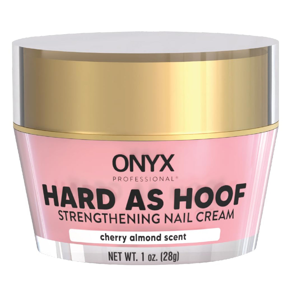 Onyx Professional Hard as Hoof nail-strengthening cream bottle enhances nail resilience