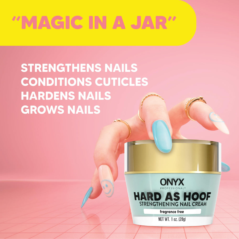 Onyx Professional Hard As Hoof unscented cream on cuticles promoting healthier nails