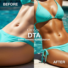 Onyx Strongest Dark Tanning Accelerator application glide for smooth, fast absorption