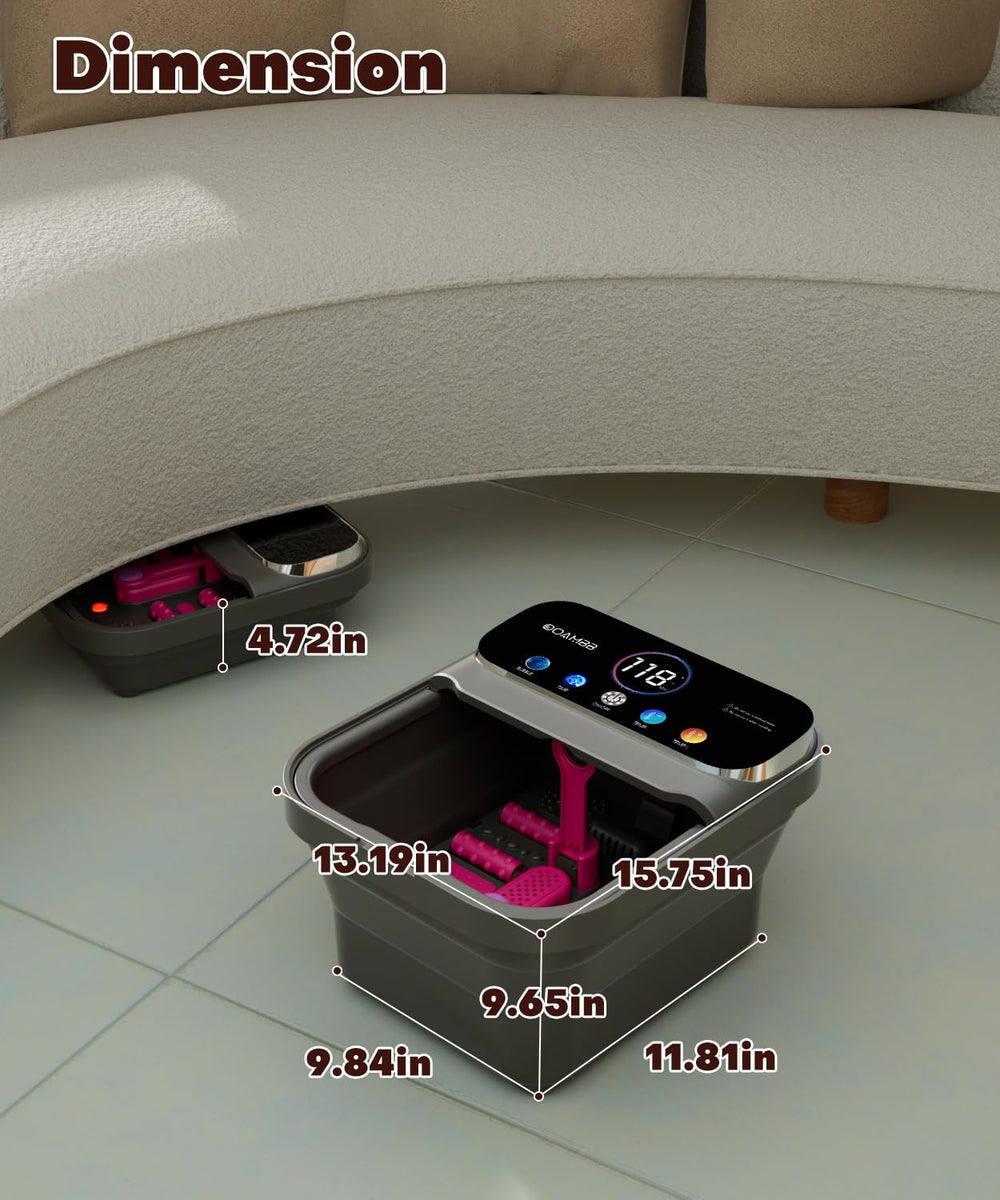 OOAMBB foot spa removable pedicure stone aids dead skin removal during soak.