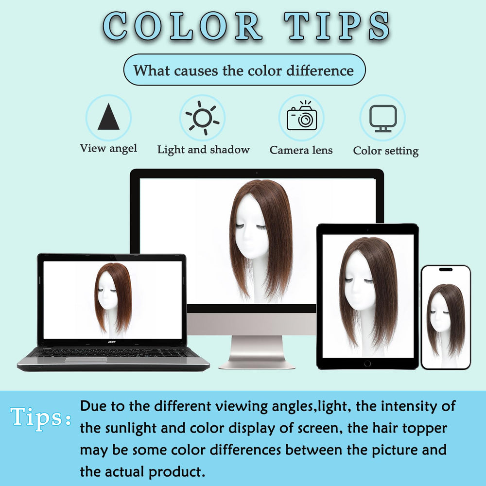 OOPPOO Hair Toppers styling-ready—curl or straightened for personalized looks