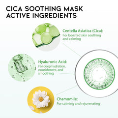 OOTD Cica Calming Mask closeup texture shows smooth, non sticky finish.