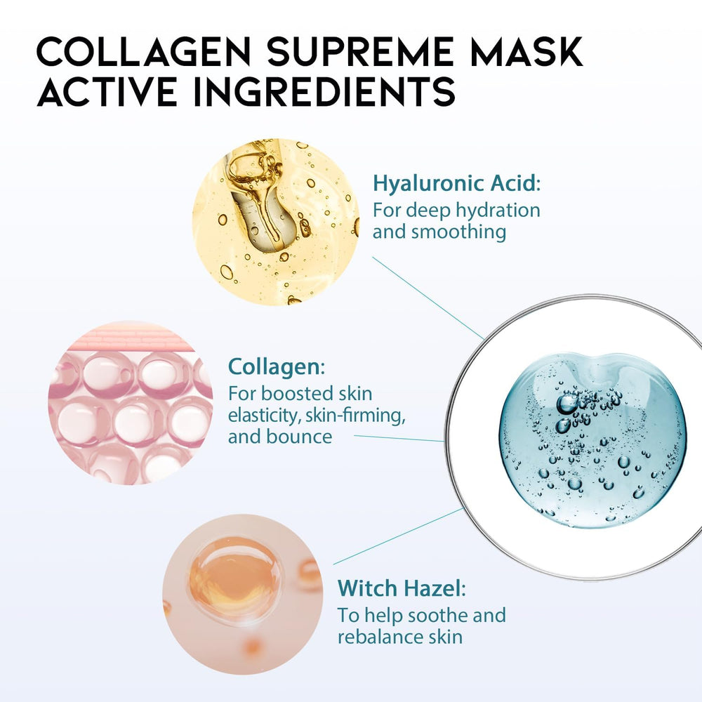 OOTD collagen hydrating sheet mask texture detail reveals smooth non-sticky finish
