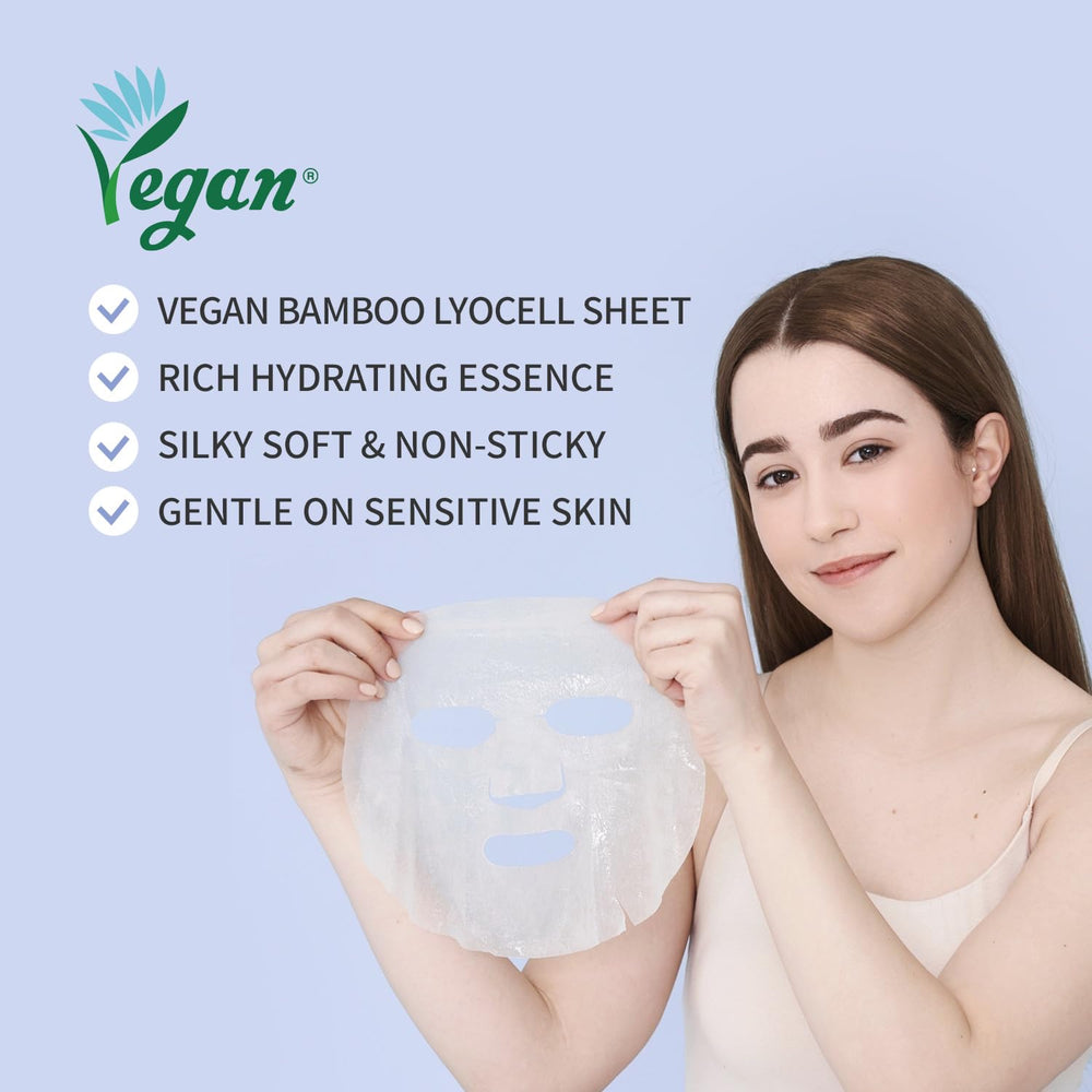 OOTD collagen hydrating sheet mask vegan-certified badge signals ethical beauty