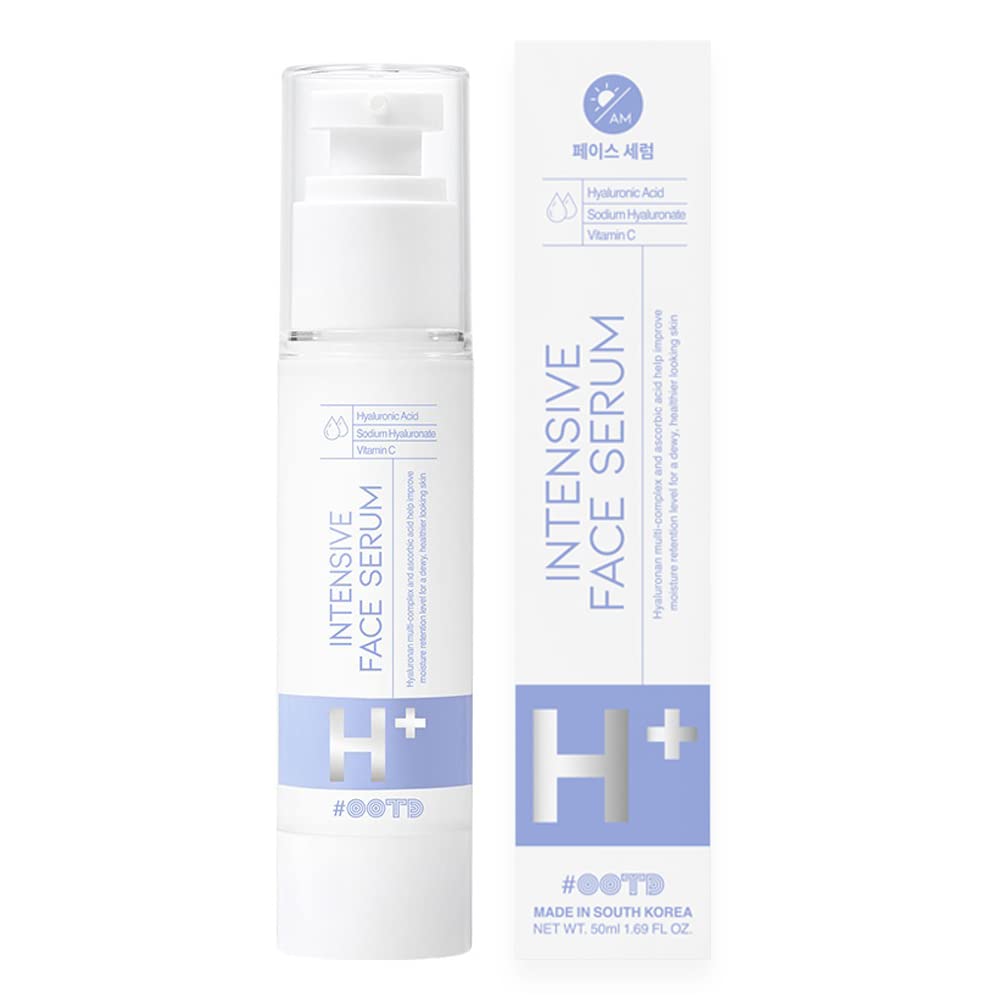 OOTD Intensive Hydrating Serum bottle with pump for daily hydration.