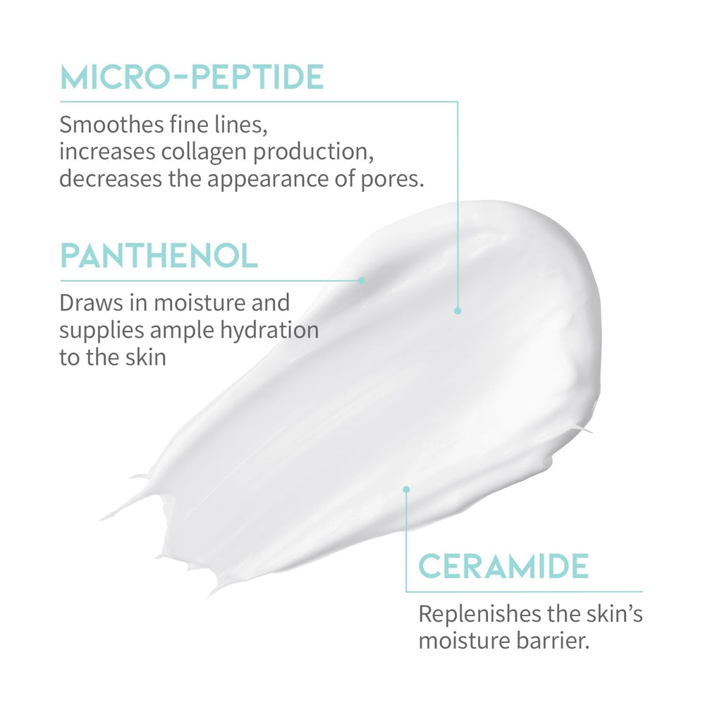 OOTD Peptide Moisturizer Fragrance-free label, gentle formula for daily use.