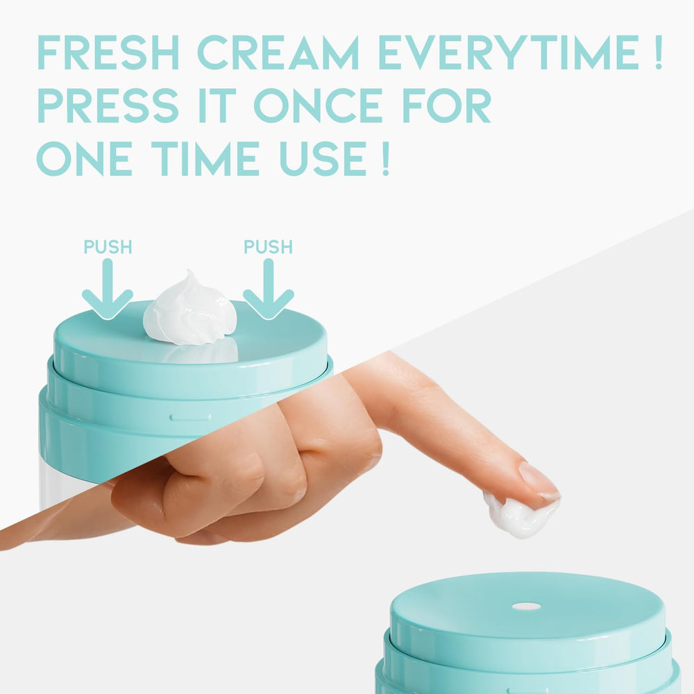 OOTD Peptide Moisturizer Pump close-up, hygienic airless design for sensitive skin.