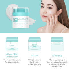 OOTD Peptide Moisturizer Texture swatch, rich cream ideal for barrier support.