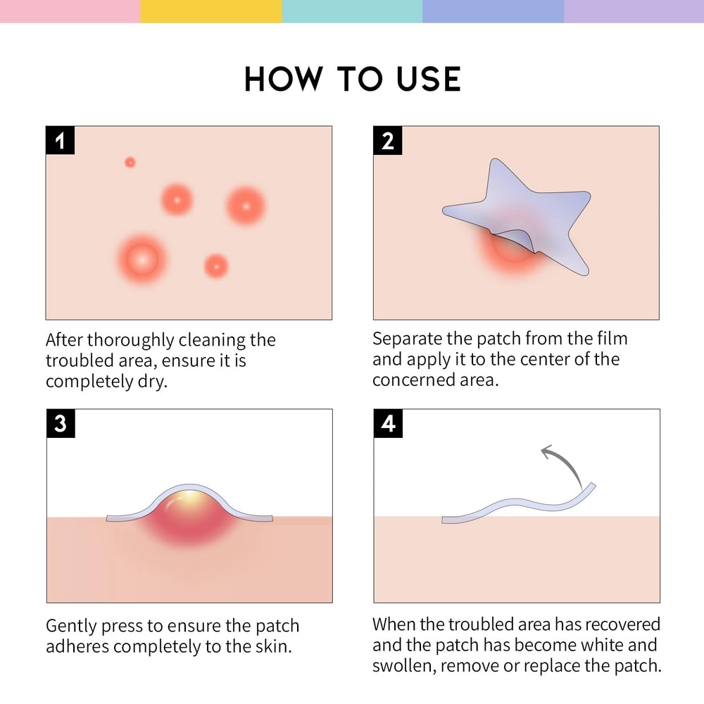 OOTD Star Pimple Patches Niacinamide and Ceramide ingredients support skin balance.