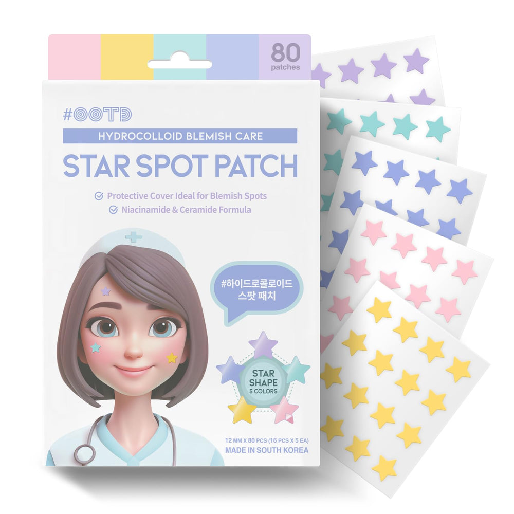 OOTD Star Pimple Patches packaging highlights vegan, eco-friendly skincare.