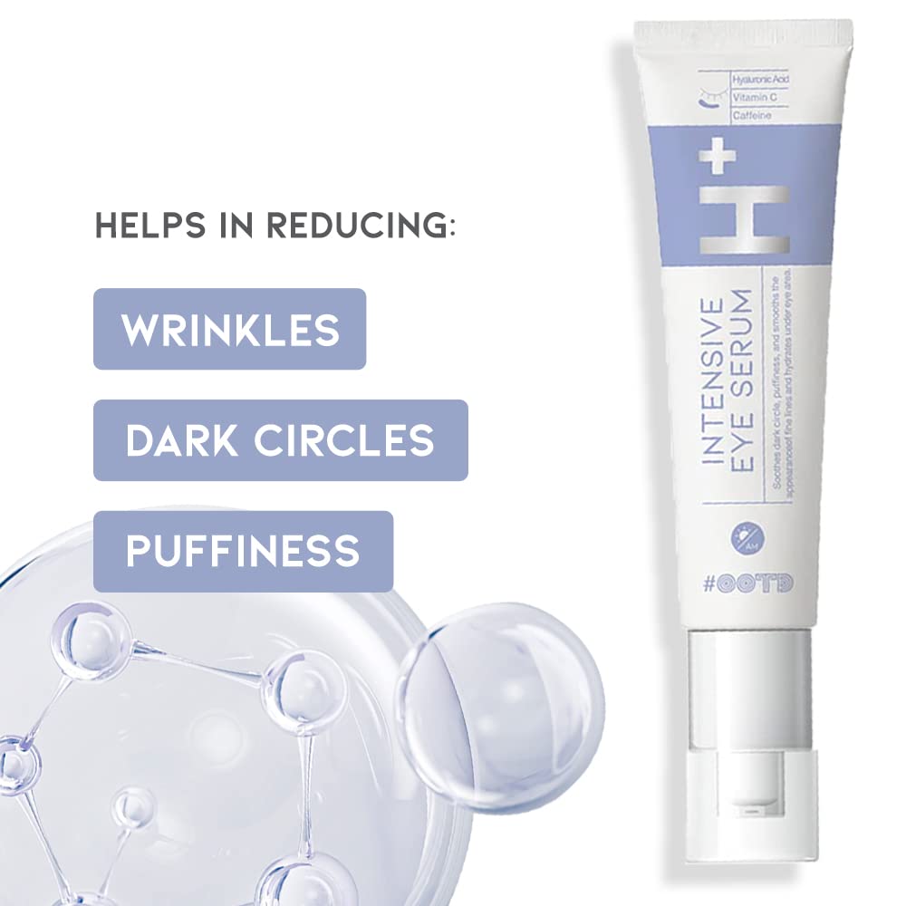 OOTD under-eye serum dropper closeup for precise application and gentle under-eye care.