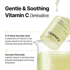 OOZNARY Vita 3 Serum Niacinamide and vitamin C derivatives for balanced skin tone.