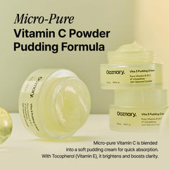 OOZNARY Vita 3 pudding cream with micro vitamin C emphasis on even tone.