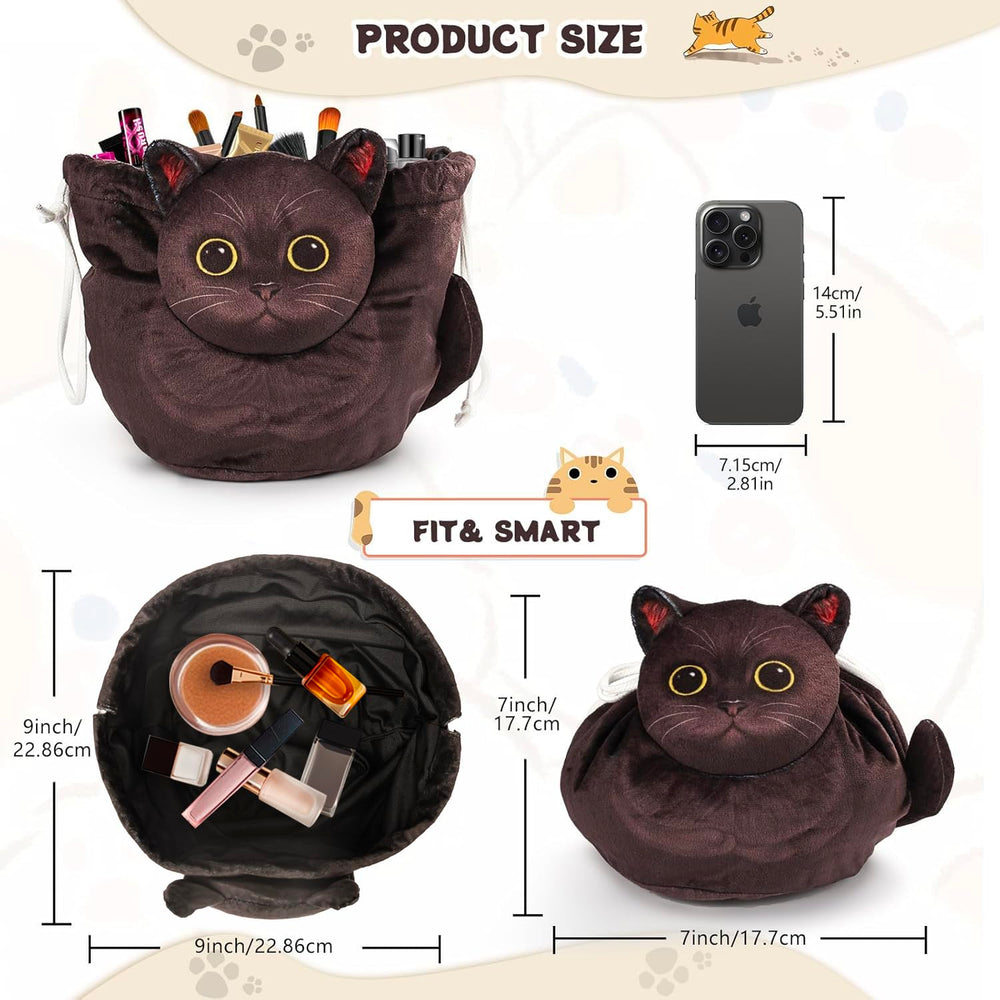 Openhahaha cosmetic pouch with spill protection helps keep surfaces clean during daily routines.
