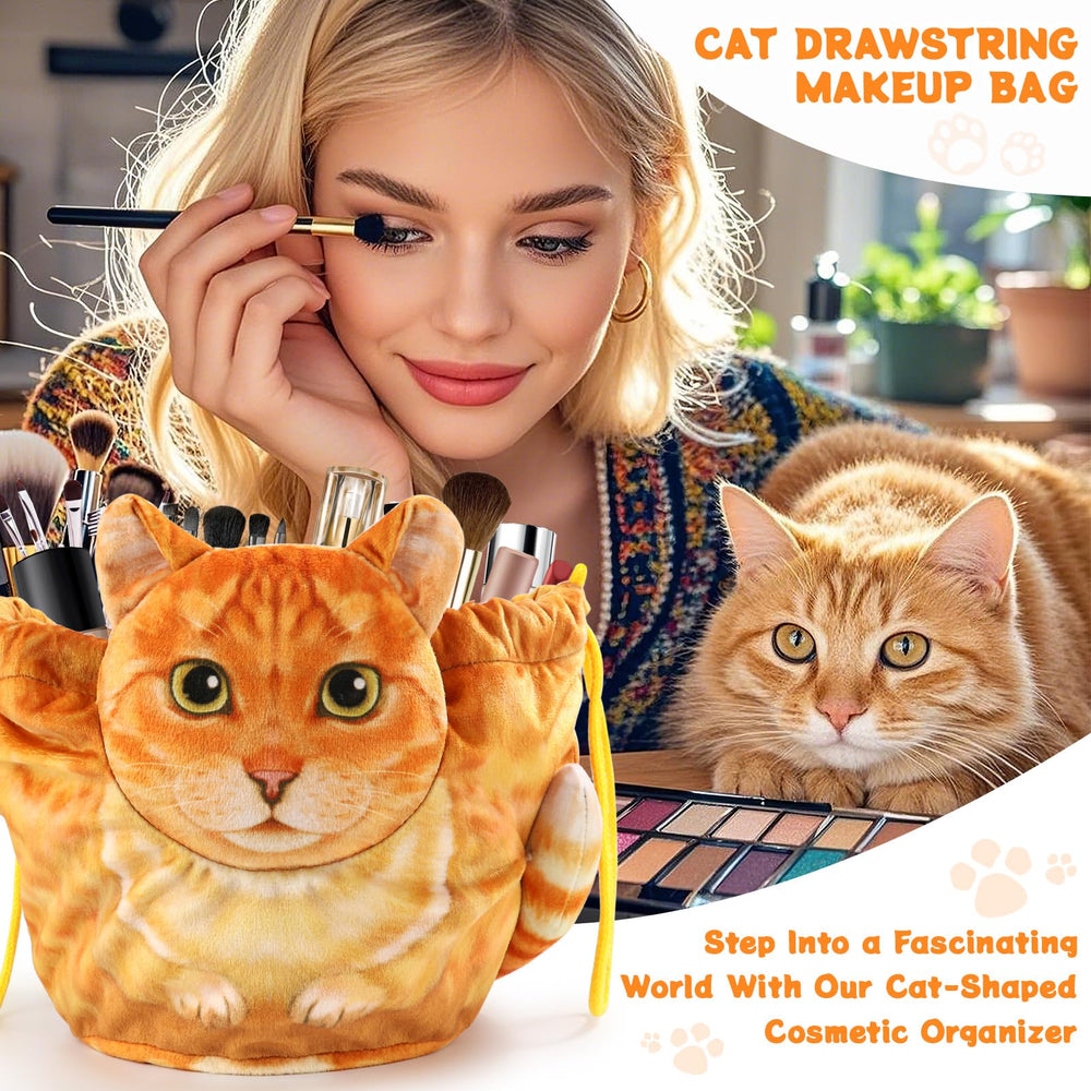 Openhahaha drawstring makeup bag closure close-up showing adjustable tightness for spills.