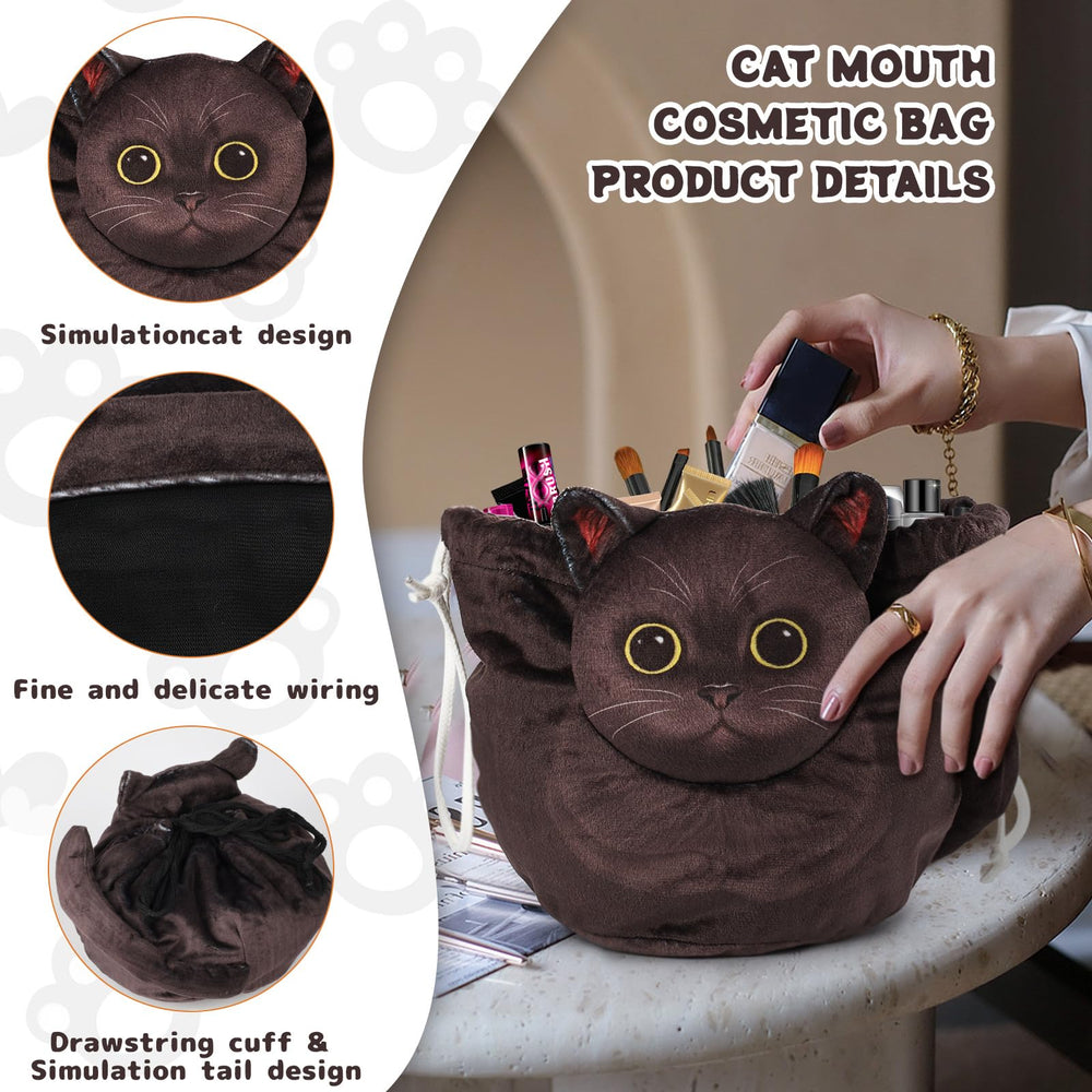 Openhahaha travel makeup bag with large capacity keeps cosmetics organized while you commute or vacation.