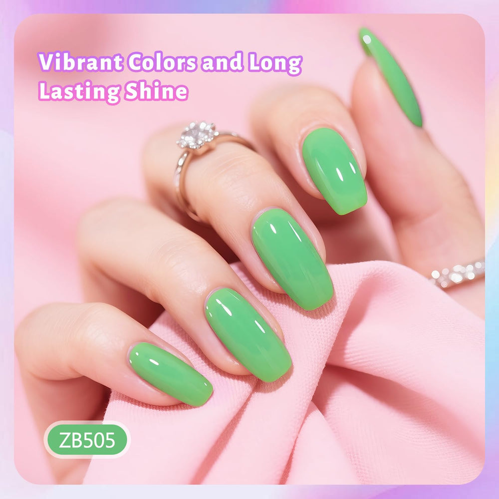 OpenLive nails with glossy finish ideal for everyday wear and photos.
