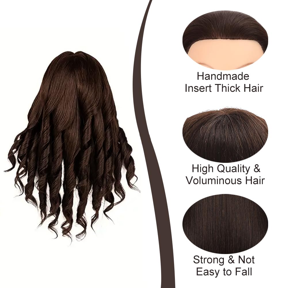 Opini mannequin head with 180 density for fuller, natural-looking styles.