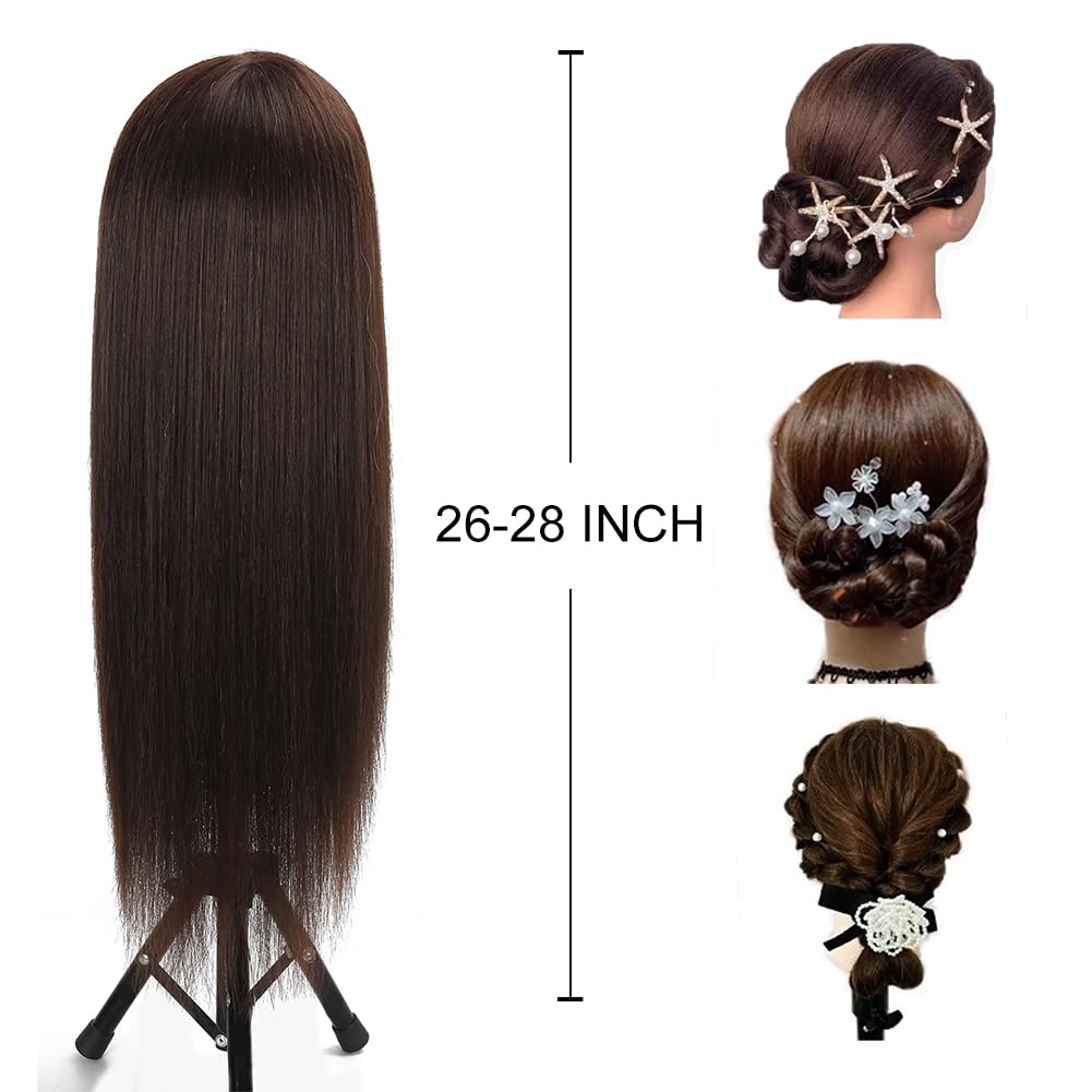 Opini real-hair head hair pre-cleaned and disinfected for ready use.