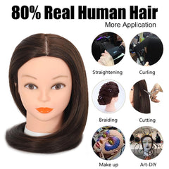 Opini head in dark brown color 4 for realistic color testing.