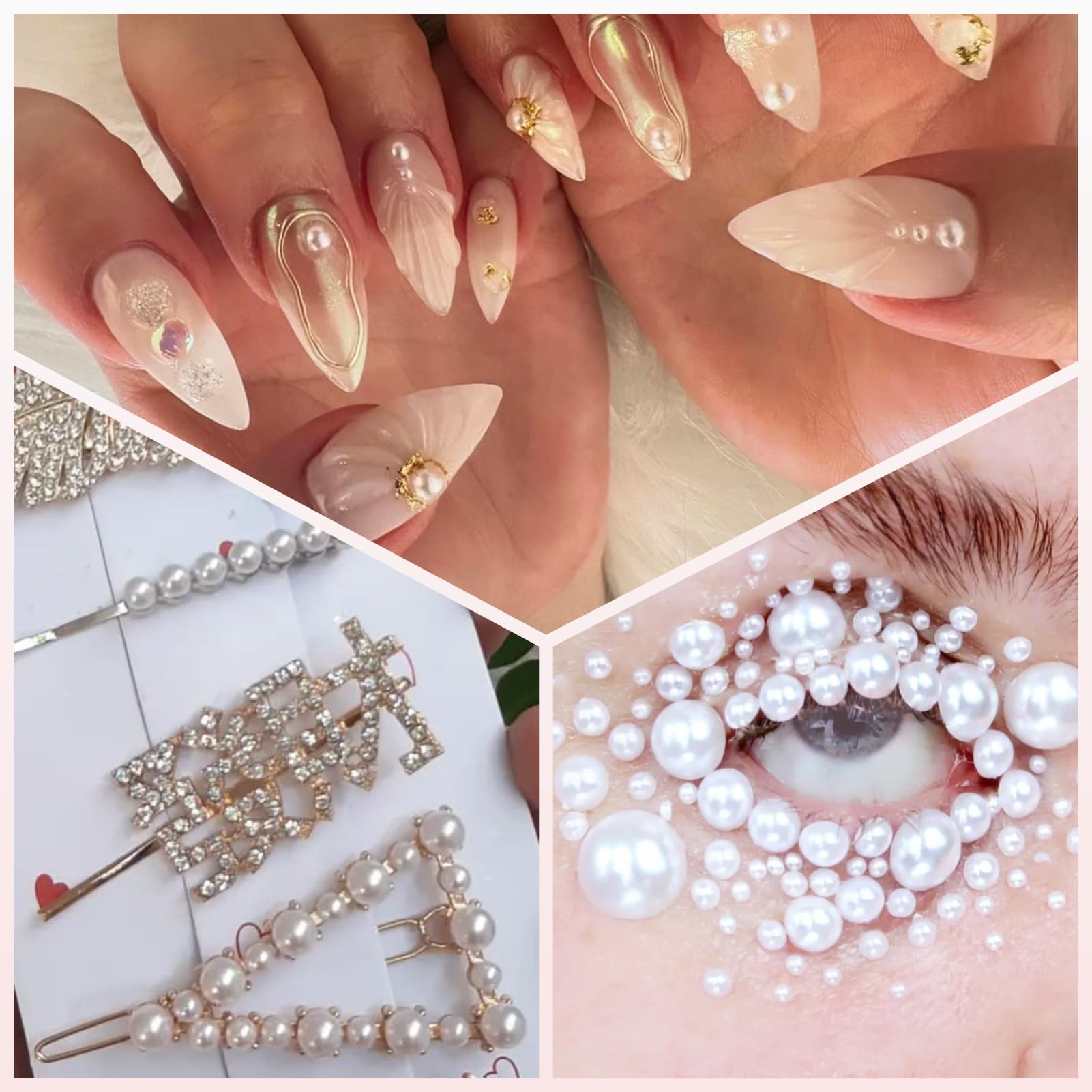 OPMADM safe plastic pearls — smooth durable shine for long lasting DIY projects.