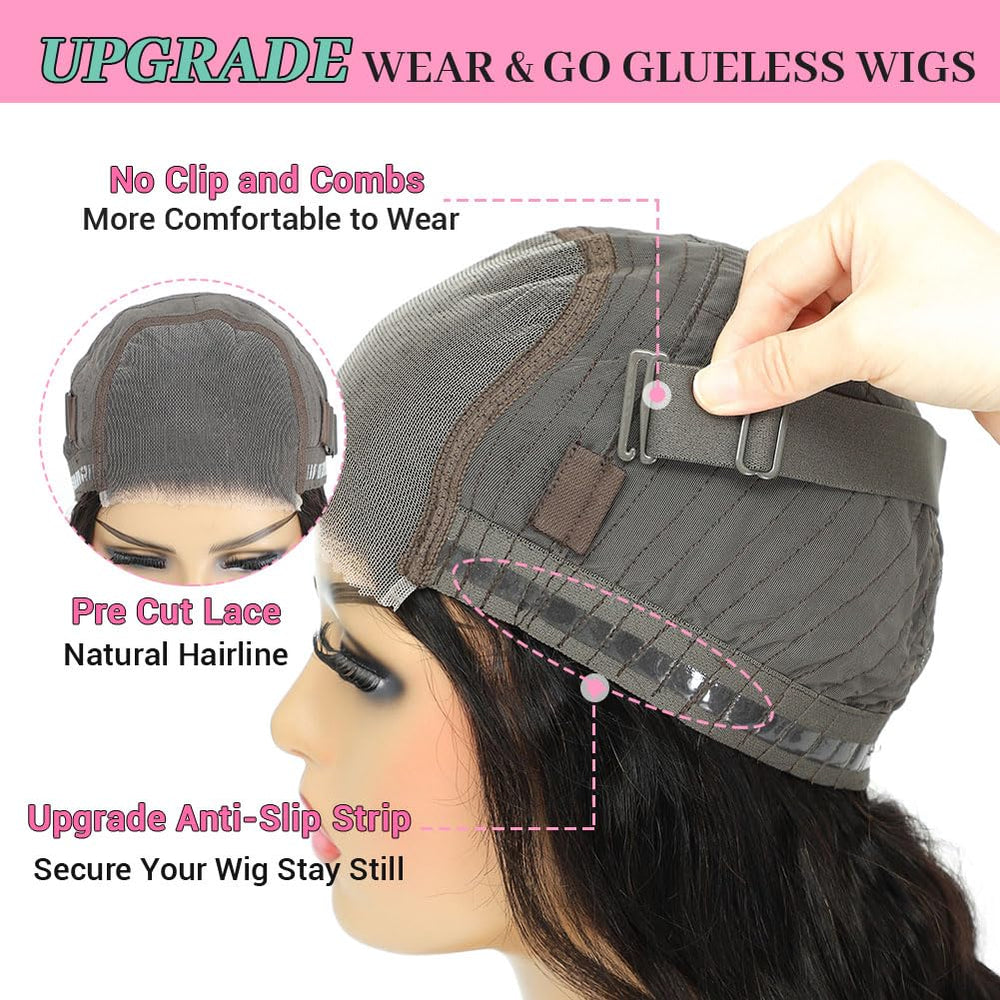 OPNGF lace-front wig Swiss HD lace invisible blend with skin