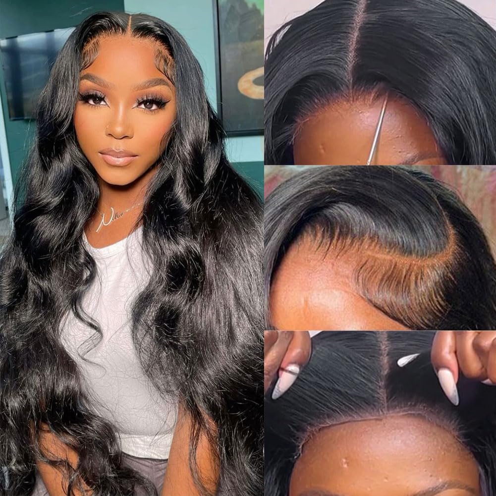 OPNGF pre-plucked natural hairline wig with seamless parting