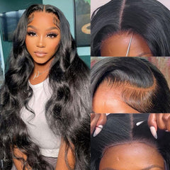 OPNGF pre-plucked natural hairline wig with seamless parting