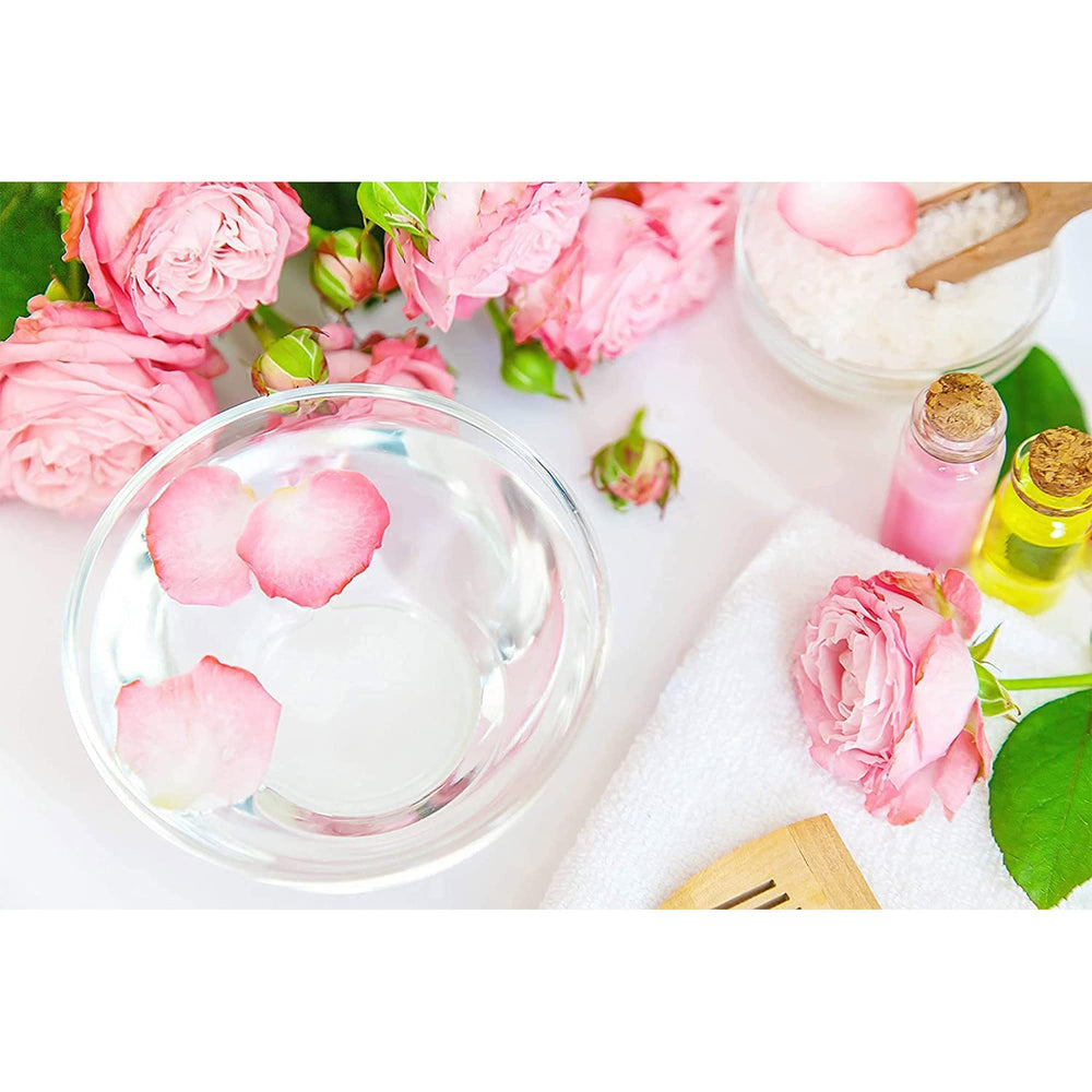 Steam-distilled note on OPO Rose Hydrosol indicating pure, natural formulation.