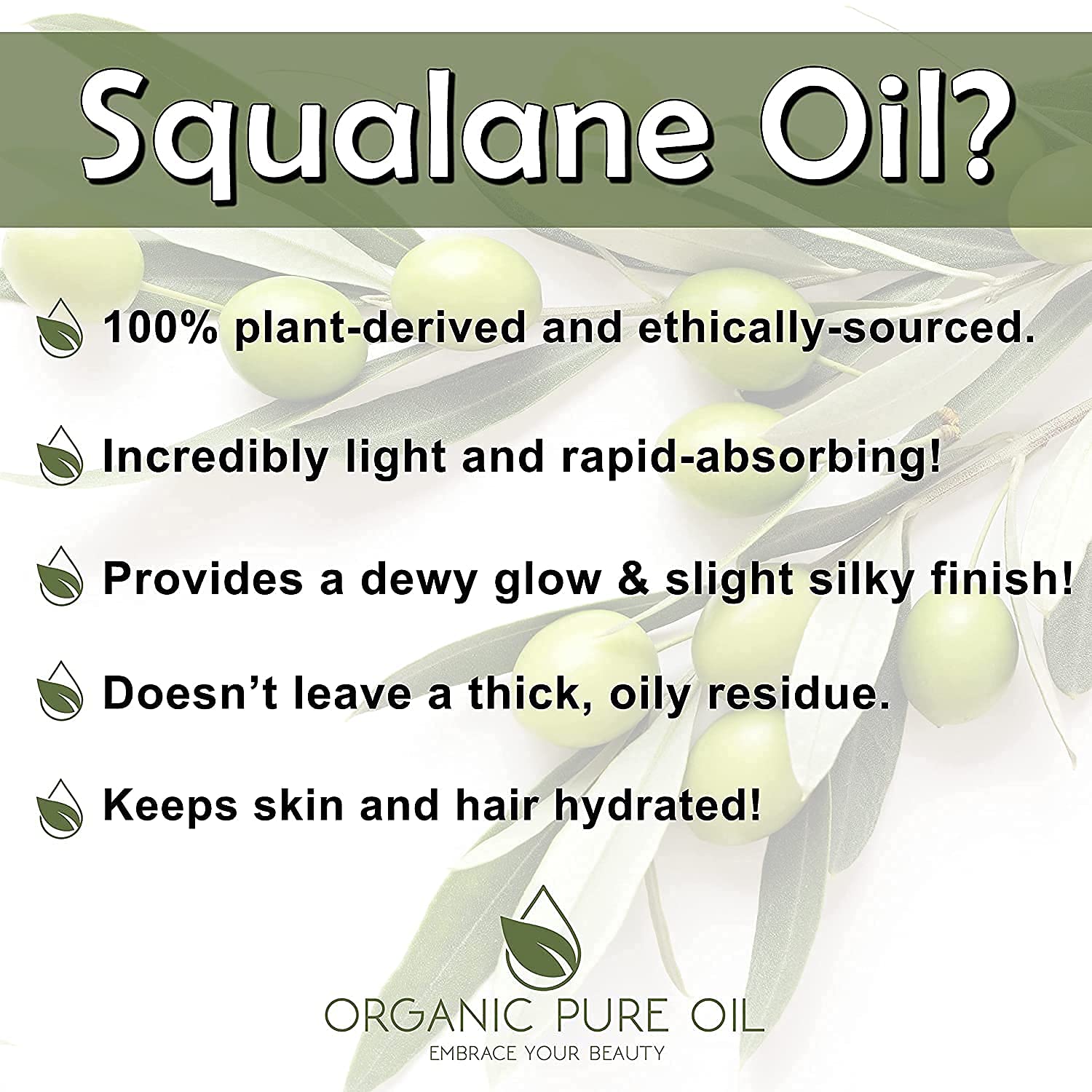 OPO Squalane Oil on the face demonstrates quick absorption and non-greasy hydration.