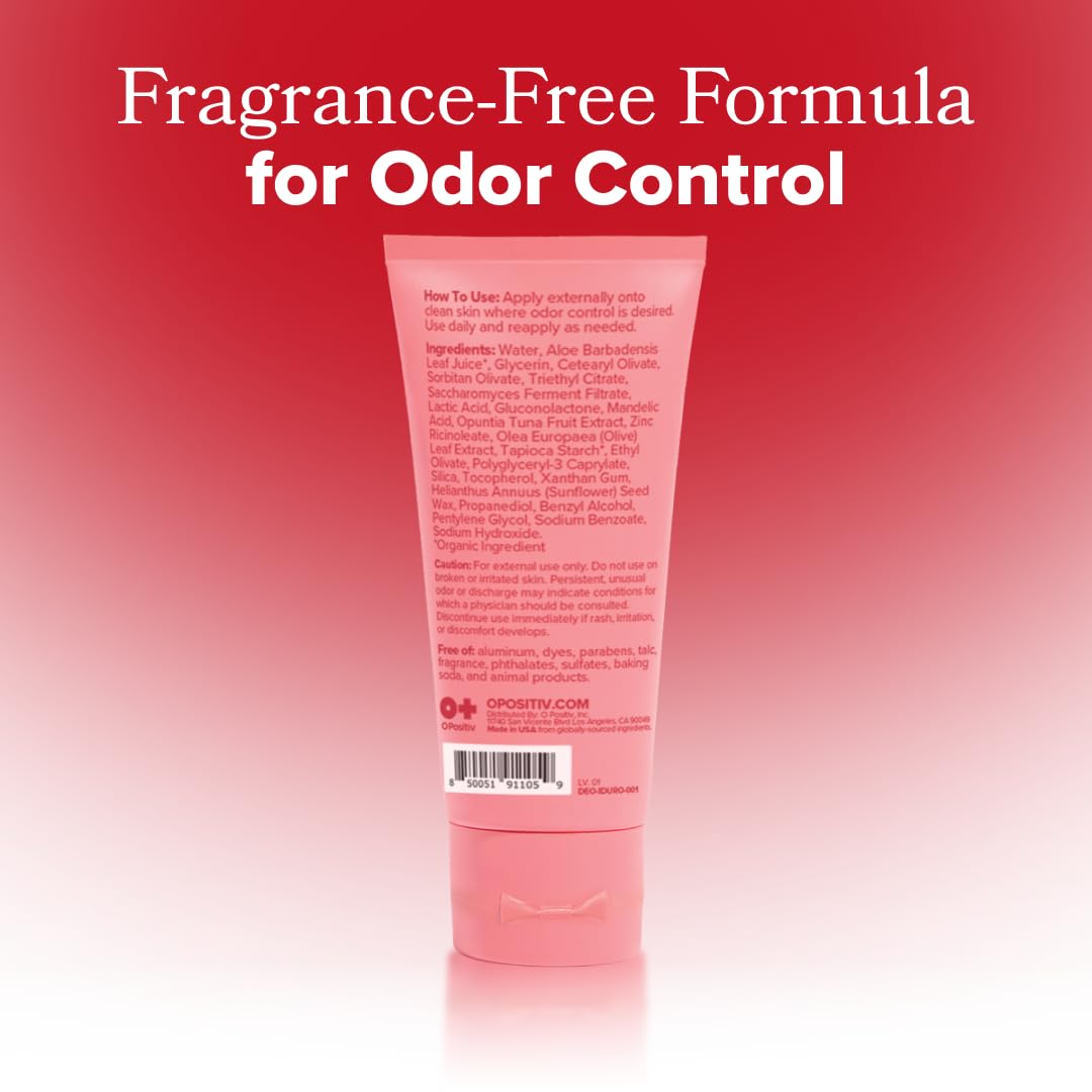 O Positiv URO 3 oz tube close-up emphasizes compact, travel-friendly packaging