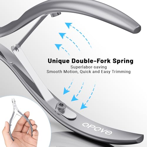 Opove X7 blades close-up showing ultra-thin hand-filed edges for accuracy.