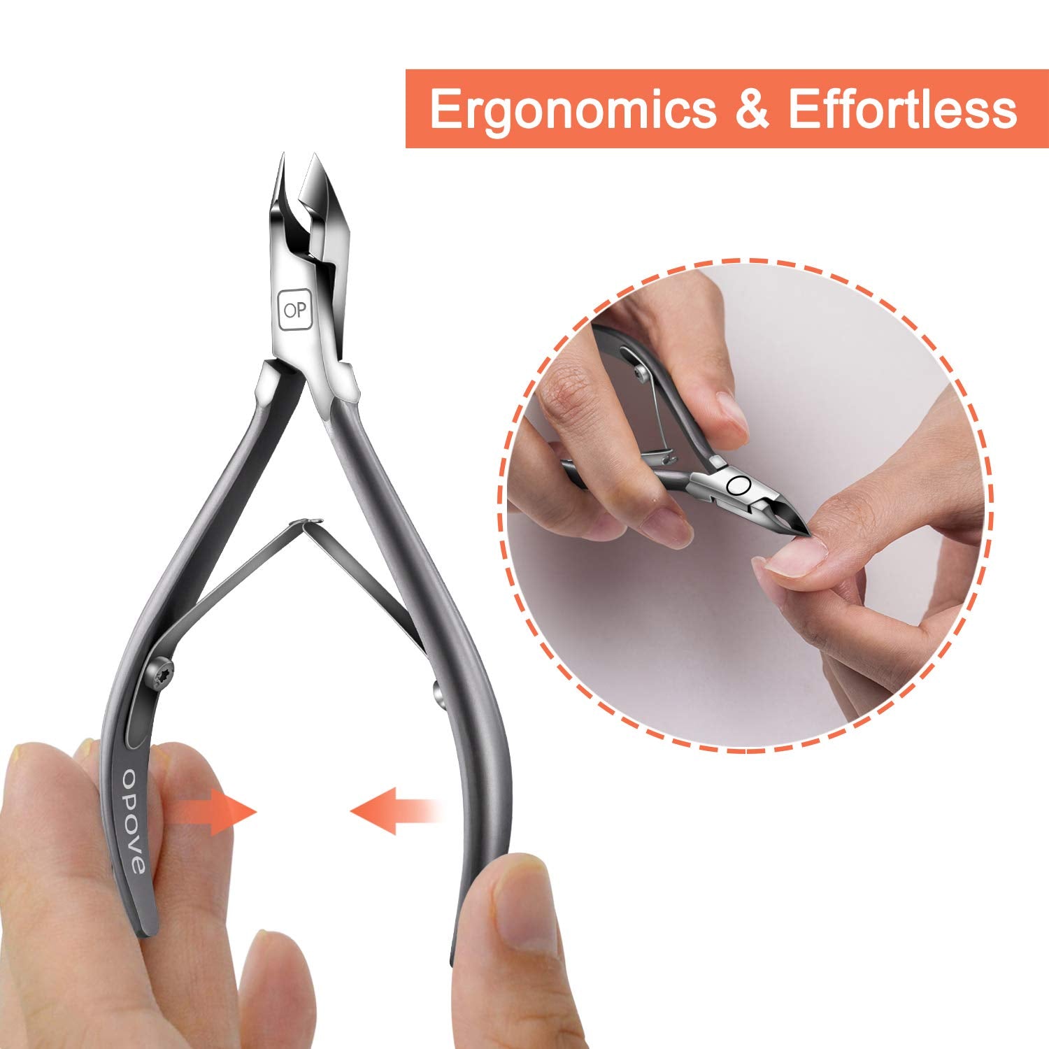 opove X7 mini ergonomic grip with tapered springs supports comfortable daily use