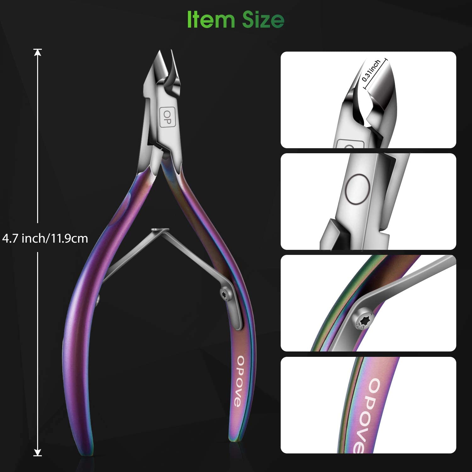 opove X7 rainbow gradient ergonomic handle with rust-resistant protective coating