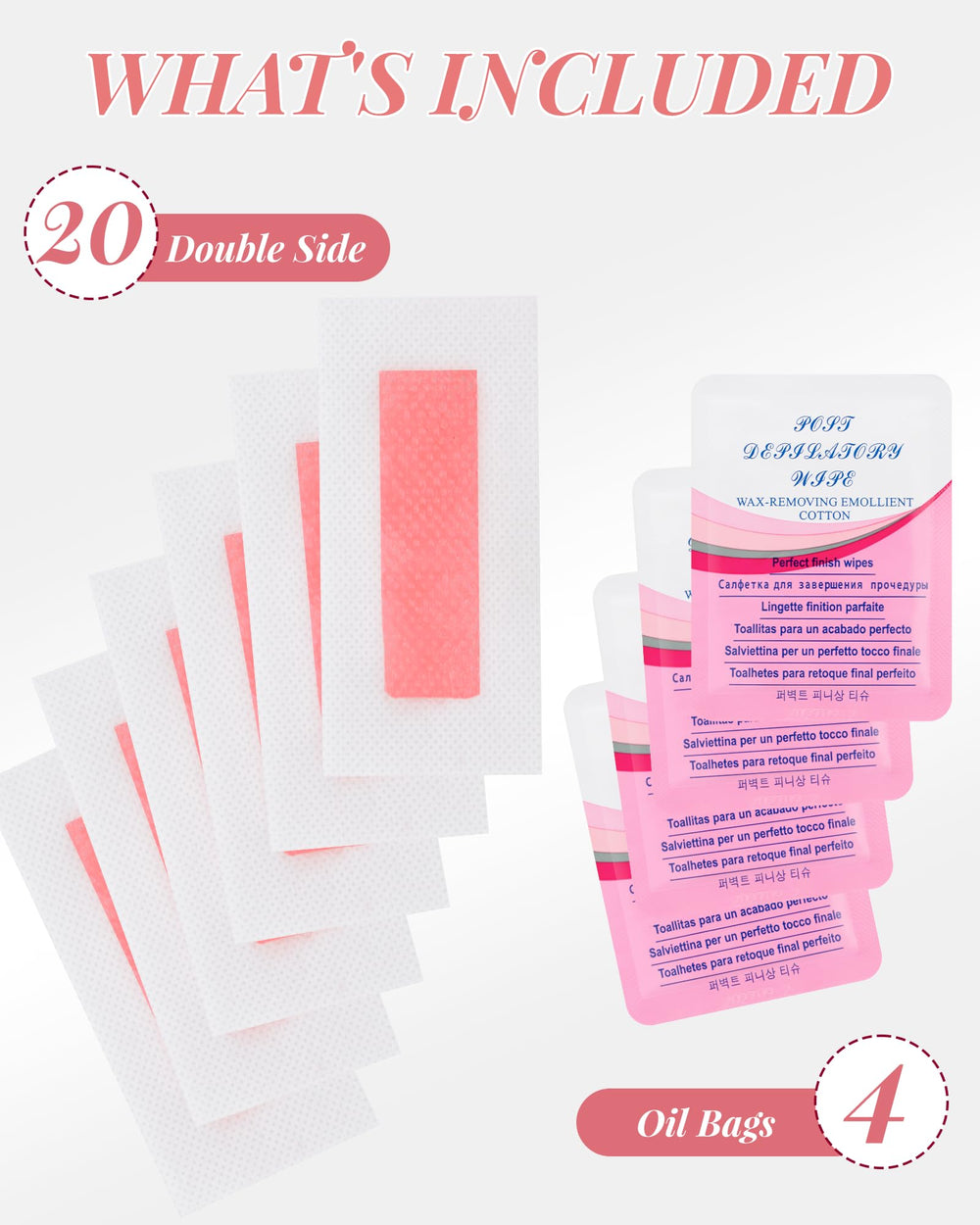 OPOX wax strips activated by hand show convenient, no-heat application.