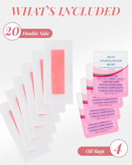 OPOX wax strips activated by hand show convenient, no-heat application.